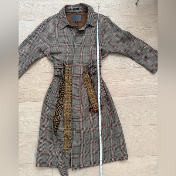 R13 Double belted trench coat size Large - Picture 9 of 17